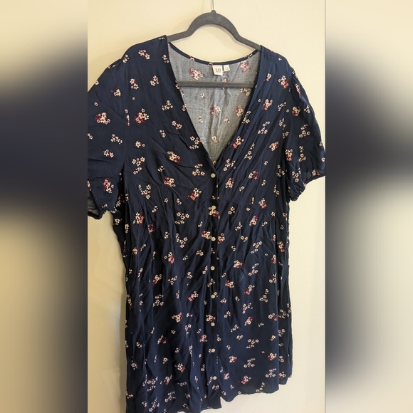 Navy Gap cap sleeve dress - Picture 1 of 4